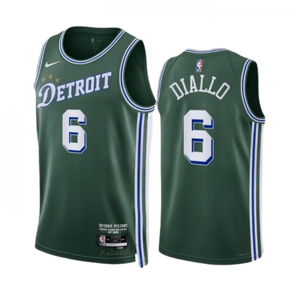 Detroit Pistons Trikot Hamidou Diallo 6 Nike 2022-23 City Edition Grün Swingman - Herren Detroit Pistons Trikot Hamidou Diallo 6 Nike 2022-23 City Edition Grün Swingman - Herren